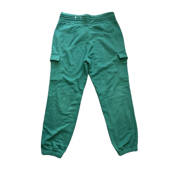 Women's Tek Gear Joggers Size Large Green Ultrasoft Fleece Cargo Pockets Fleece - Picture 2 of 7